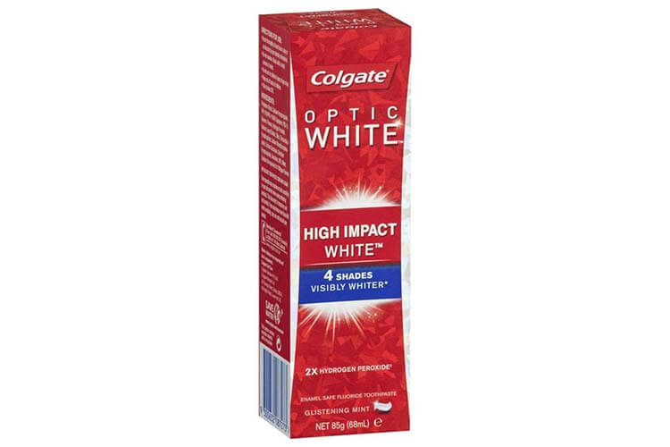 Colgate Optic White High Impact White Toothpaste best teeth whitening toothpaste burwood