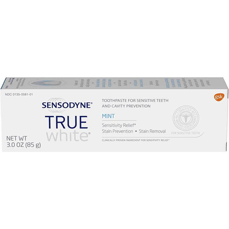 Sensodyne True White Toothpaste Mint best teeth whitening toothpaste burwood 
