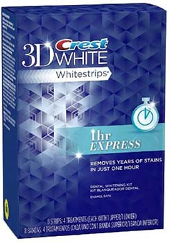 Crest 3D White Whitestrips 1-Hour Express