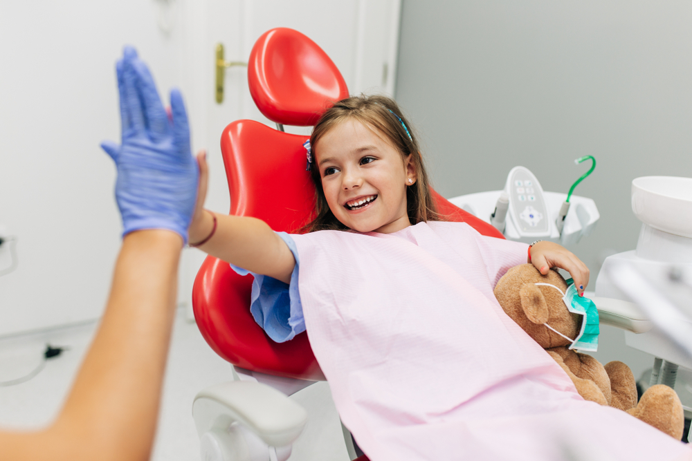 Cute,Little,Girl,Sitting,On,Dental,Chair,And,Having,Dental